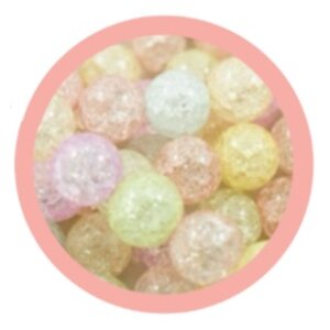 หินเกล็ดหิมะพาสเทล