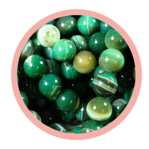 หินอาเกต สีเขียว