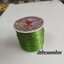 เอ็นยืดเส้นแบนร้อยลูกปัด สีเขียวตอง 50หลา ม้วนละ60บาท