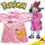 เสื้อแจ็คเก็ตกันฝนเด็กเล็ก (ผ้า PVC หนา) สีชมพู ลายลิขสิทธิ์ Pokemon