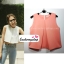 เสื้อแฟชั่นผ้าฮานาโกะ เสื้อทำงาน สีดำ แขนกุด จับจีบที่อกเก๋ๆ สินค้าคุณภาพ ราคาไม่แพง