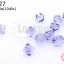 คริสตัลสวารอฟสกี้ (SWAROVSKI) สีม่วงใส รูข้าง 6มิล(10เม็ด)