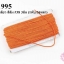 เชือกเกลียว สีส้ม #38 3มิล (1พับ/36หลา)