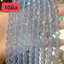 คริสตัลจีน ทรงกลมเจียร สีฟัาคราม 10มิล (1เส้น)
