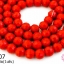 คริสตัลจีน ทรงกลมเจียร สีแดงขุ่น 8มิล(1เส้น)