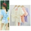 เสื้อแฟชั่นผ้าฮานาโกะ เสื้อครอปวีหลัง สีชมพู แต่งโบว์เก๋ๆ แบบสวยน่ารักมากๆ รุ่นโบว์หลังใหญ่ เสื้อสีพื้น ใส่ง่าย ใส่สบาย เนื้อผ้าฮานาโกะคุณภาพดี