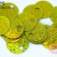 เลื่อมกลมใหญ่ สีทอง 25มิล(5กรัม)
