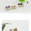 (หมดจ้า) ต่างหูแฟชั่นน่ารักๆ หูกระต่ายสีม่วง