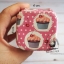 กระทงบราวนี่สีชมพูลายคัพเค้ก ขนาด 6*6 cm. 200 ใบ