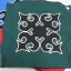 ปลอกหมอนอิง สีเขียว แบบซิป 14×14 นิ้ว
