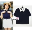 เสื้อแฟชั่น เสื้อทำงาน ผ้าฮานาโกะ สีฟ้า พาสเทล สดใส คอปกเก๋ๆ แบบยอดนิยม สินค้าคุณภาพ ราคาไม่แพง