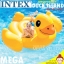 แพยางเป่าลม เป็ดเหลือง ขนาดยักษ์ MEGA Yellow DUCK island (แพยางเป็ดตัวใหญ่) รุ่น 56286EU ยี่ห้อ INTEX
