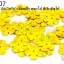 เลื่อมปัก ดอกไม้ สีทองดิสโก้ 20มิล(5กรัม)