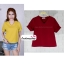 เสื้อแฟชั่น ผ้าฮานาโกะ สีแดง คอวีพับแขนเก๋ๆ สินค้าคุณภาพ ราคาไม่แพง