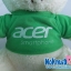 ตุ๊กตาพรีเมี่ยม acer ตุ๊กตาหมีนั่ง11นิ้ว ใส่เสื้อ+สกรีนโลโก้ 2ด้าน D5401Q0800