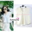 เสื้อแฟชั่นผ้าฮานาโกะ เสื้อทำงาน สีเหลือง คอวี ชายเสื้อพริ้ว สวยหวาน สินค้าคุณภาพ ราคาไม่แพง