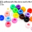 ลูกปัดพลาสติก สีขุ่น ล้อรถ คละสี 9X5มิล(1ขีด/100กรัม)