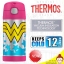 กระติกน้ำสเตนเลสเก็บความเย็น (ลาย Wonder Woman) Thermos Funtainer Bottle (แบบหลอดเด้ง หลอดซิลิโคนนิ่ม) ขนาด 12 ออนซ์ นำเข้า USA ยี่ห้อ Thermos