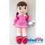 เพื่อนโดเรมอน ตุ๊กตา ชิซูกะ-Shizuka ผ้าทีเอฟ (ไม่มีขน) M-14"