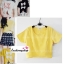 เสื้อแฟชั่น ผ้าฮานาโกะ สีขาว แบบน่ารักๆ มีโบว์ด้านหลัง เนื้อผ้านิ่ม อยู่ทรง ไม่ยับง่าย ใส่สบาย สินค้าคุณภาพ ราคาไม่แพง
