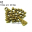 จี้ทองเหลืองต้นไม้ ขนาด 23 มิล ยาว 29 มิล ราคา 15 บาท