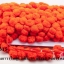 ปอมเส้นยาว (ใหญ่) สีส้มแสด กว้าง 5.5ซม (1หลา/90ซม)