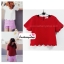 เสื้อแฟชั่น สีดำ ผ้าฮานาโกะ ผ้าเนื้อดี ทรงสวย แบบน่ารักๆ เป็นหยักๆช่วงเอวและแขน เนื้อผ้านิ่ม อยู่ทรง ไม่ยับง่าย ใส่สบาย เหมาะกับทุกโอกาส สินค้าคุณภาพ ราคาไม่แพง
