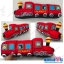 หมอนข้าง สนูปปี้ Snoopy รถไฟ 26" สีแดง