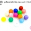 ลูกปัดพลาสติก สีขุ่น กลม คละสี 8มิล(1ขีด/100กรัม)