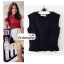 เสื้อแฟชั่น แขนกุด สีแดง ผ้าฮานาโกะ ทรงสวยเรียบหรู เนื้อผ้านิ่ม อยู่ทรง ไม่ยับง่าย ใส่สบาย สินค้าคุณภาพ ราคาไม่แพง
