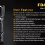 ไฟฉายซูม FENIX FD41 แถมแบตชาร์จ