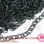 โซ่ห่วงพลาสติก 2 ชั้น สีดำ 13X19มิล (1หลา/90ซม.)