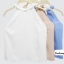 เสื้อแฟชั่น เสื้อทำงาน ผ้าฮานาโกะ สีฟ้า คอถักเปียน่ารักๆ เนื้อผ้านิ่ม อยู่ทรง ไม่ยับง่าย ใส่สบาย สินค้าคุณภาพ ราคาไม่แพง