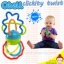 ของเล่นยางกัดหลากสี Oball Clickity Twist สำหรับเด็กวัย 3 เดือนขึ้นไป ยี่ห้อ OBALL
